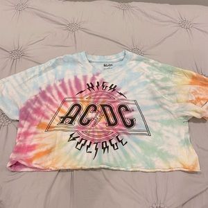 Acdc crop top